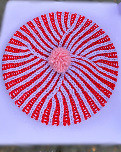 Hannah's Lollipop Beret - FableKnits